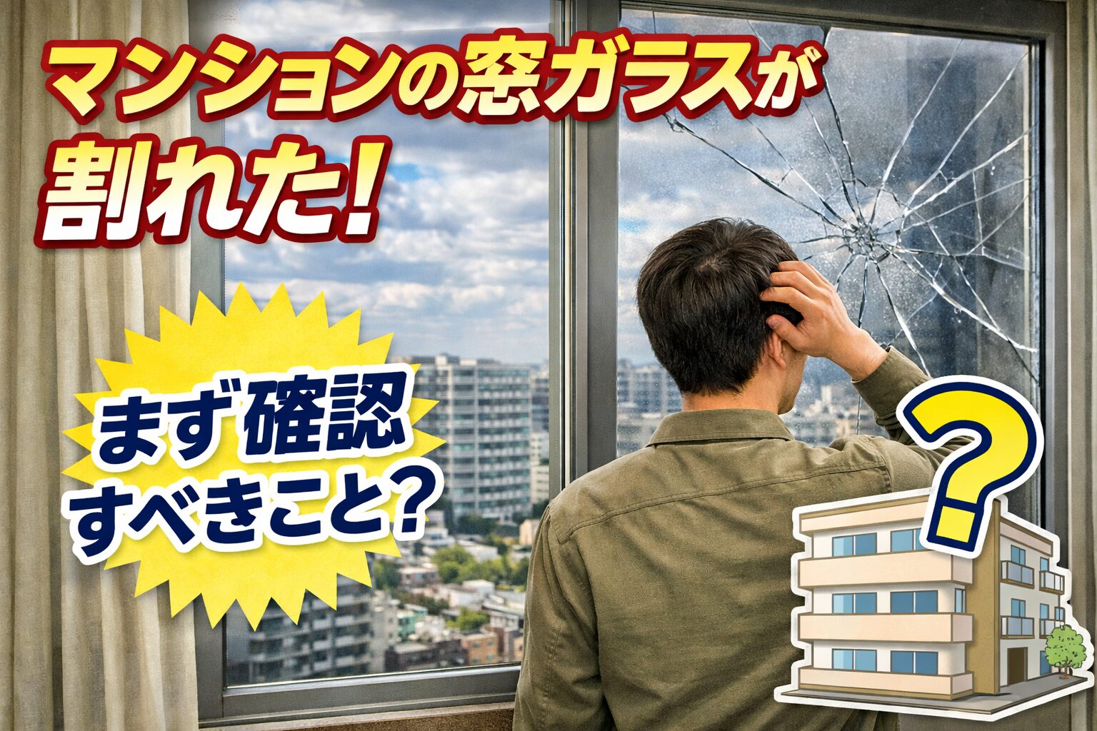 マンションの窓ガラス交換は可能？管理規約の注意点と修理・交換の進め方を解説